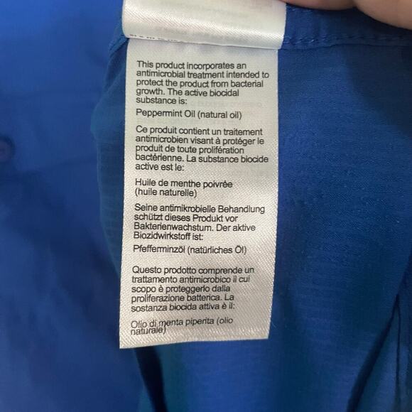 Columbia Sportswear Blue Short Sleeve Button Up Shirt Outdoors Men's Size XXL - Picture 5 of 6